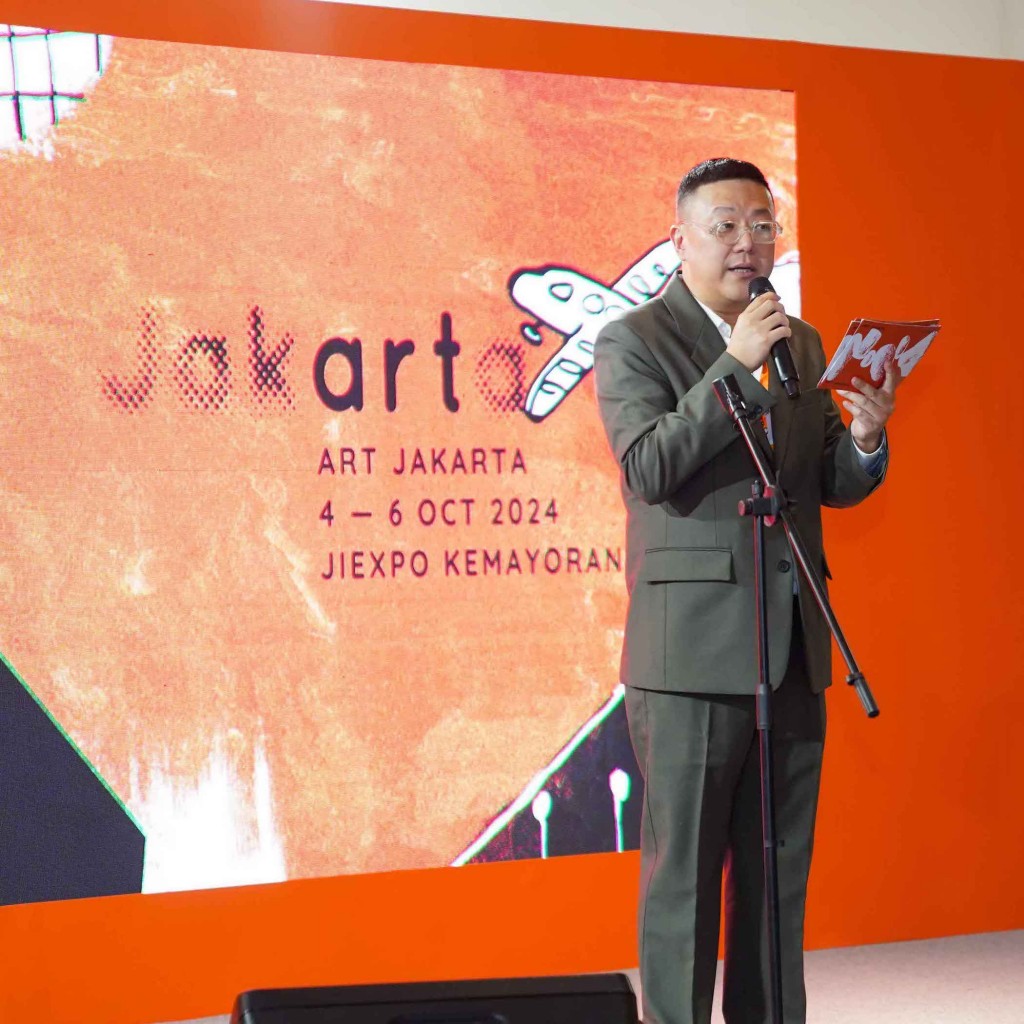 Fair director and art collector Tom Tandio at Art Jakarta 2024